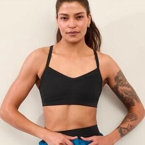 Athleta Vital Sports Bra A-C Black L 819515